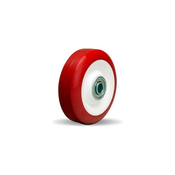 Hamilton Casters Hamilton Poly-Tech Wheel 4 x 1-3/8 - 3/8" Ball Bearing W-413-NF-3/8 - main